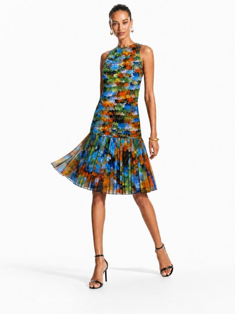 London Times Size 10 Floral Chiffon Dress